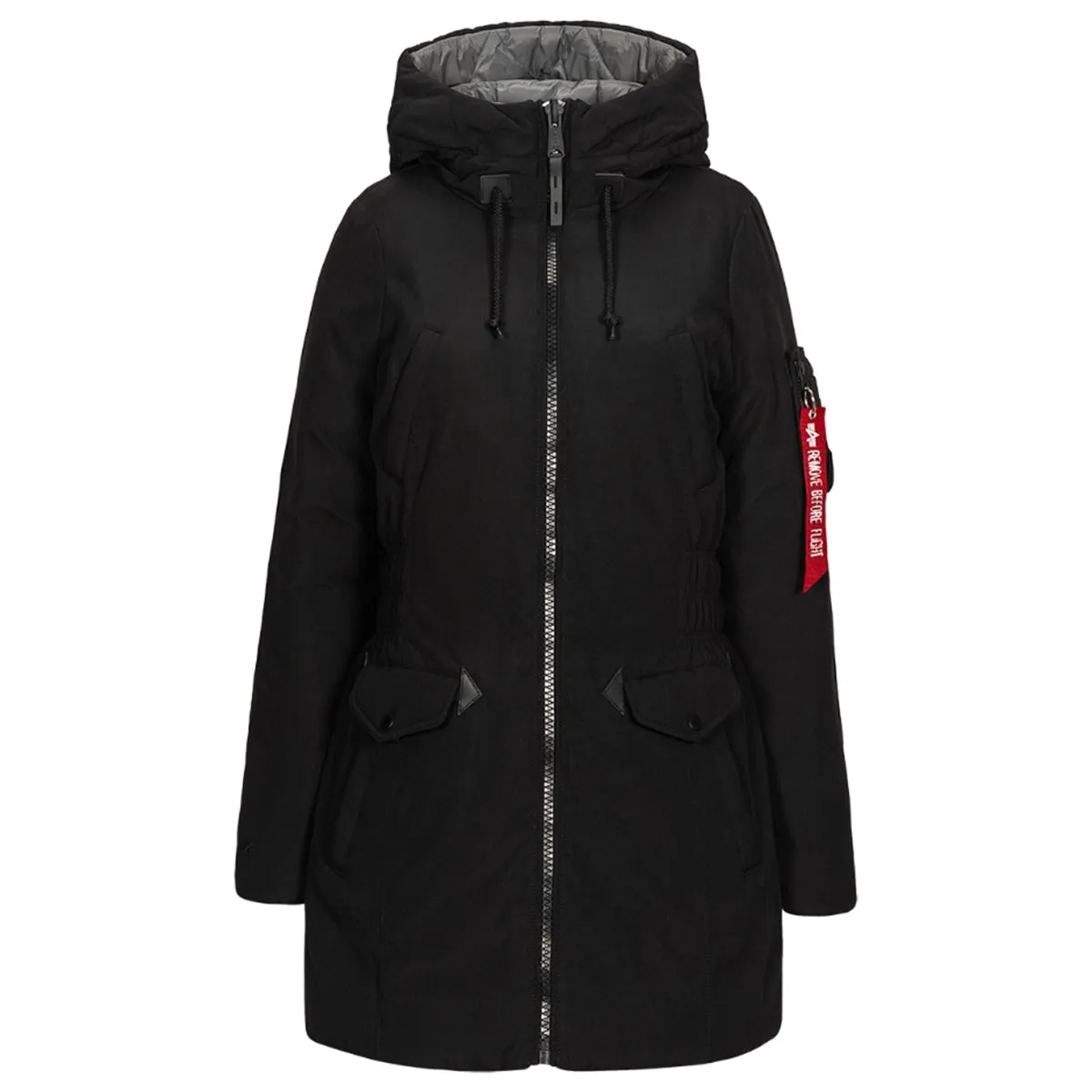 Alpha Industries Women's Black N-3B Reversable Down Parka