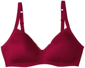 Amante Padded Non-Wi Cotton T-shirt Bra (BFCV32Red38B_Red_38B)