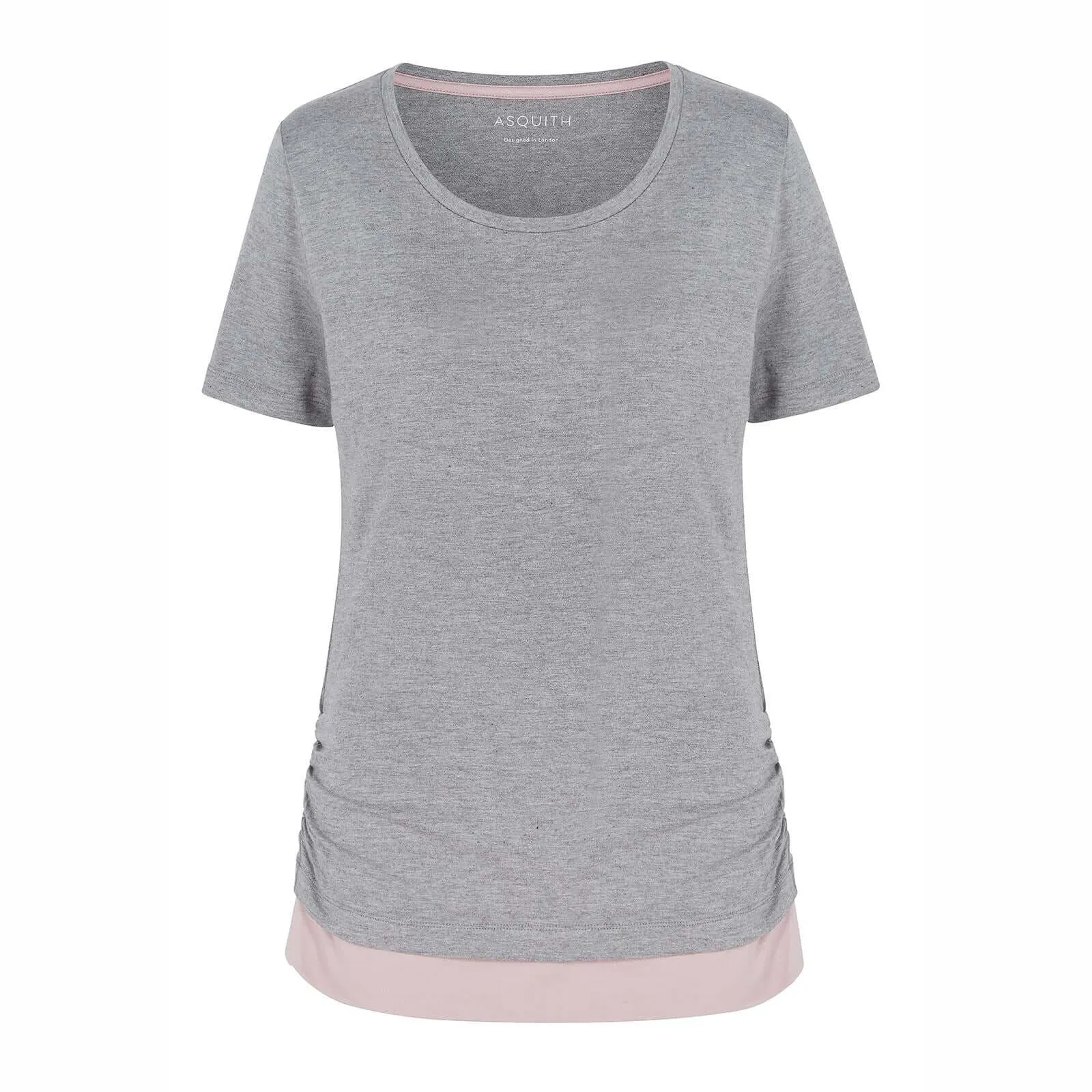 Asquith Bend It Short Sleeve Longline Cotton Tops