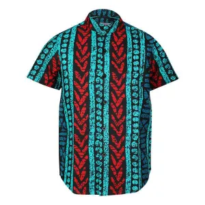 BOYS MULTICOLOR ANKARA SHORT SLEEVE SHIRT