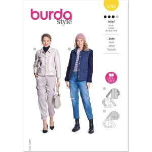 Burda Style Pattern 5799 Misses' Jacket B5799