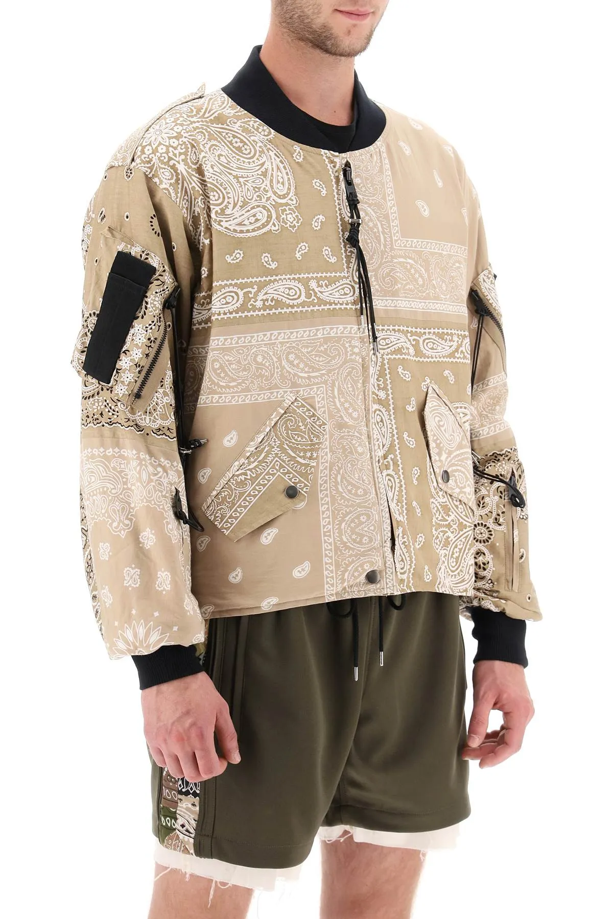 Children of the discordance bomber jacket with bandana motif