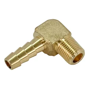 Coats 90 Deg. Elbow Brass Fitting, 1/4" Barb x 1/8" Male NPT (Ea.) - 8110497