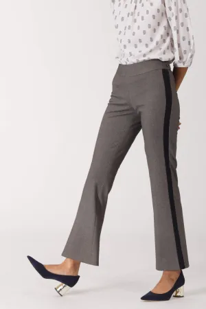 Contrast Panel Flared Pants