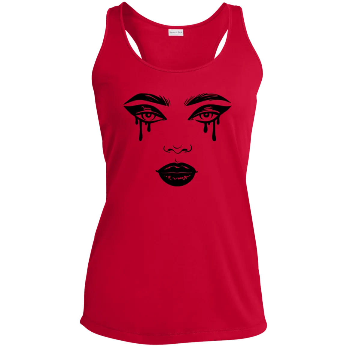 Crying Lady, Ladies' Performance Racerback Tank