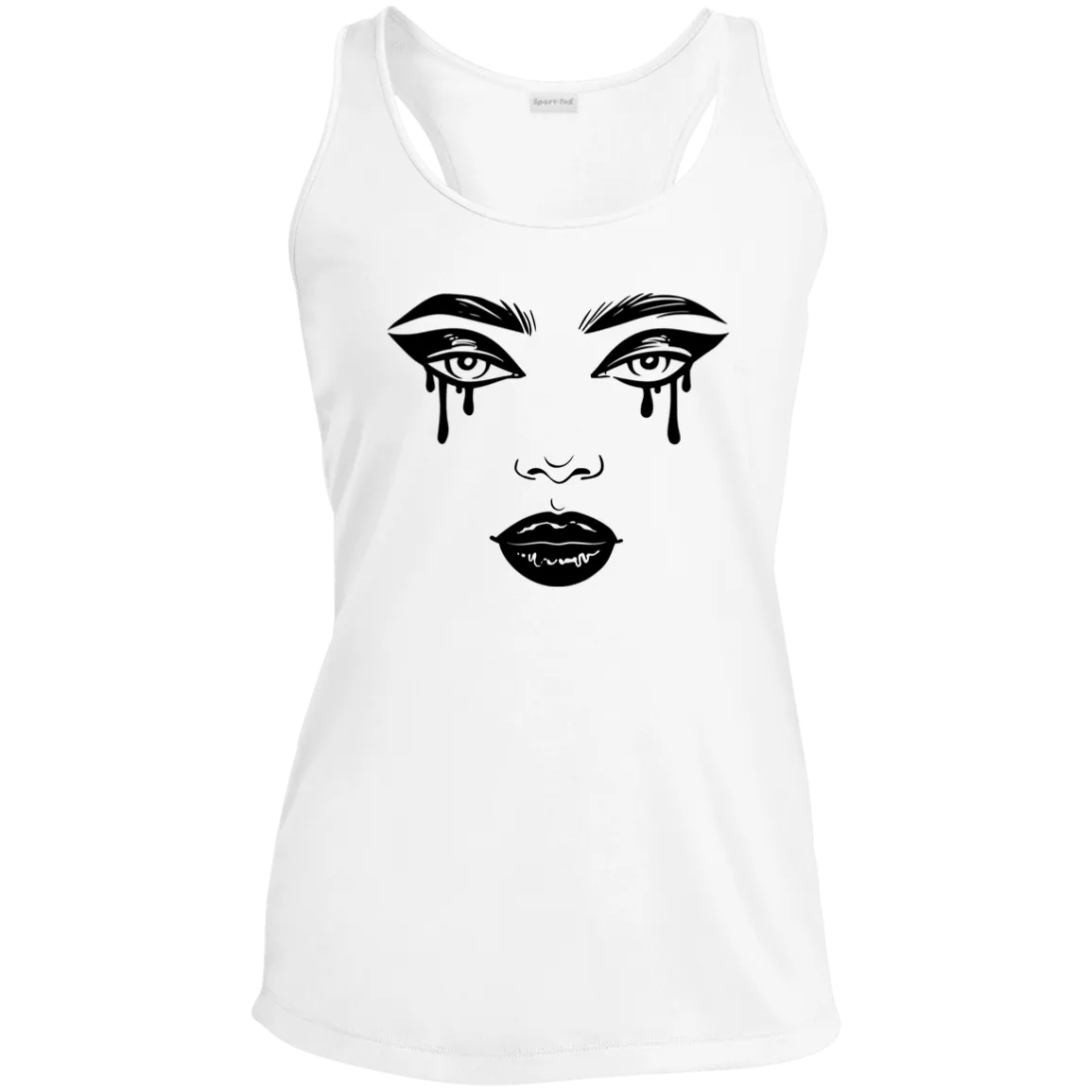 Crying Lady, Ladies' Performance Racerback Tank