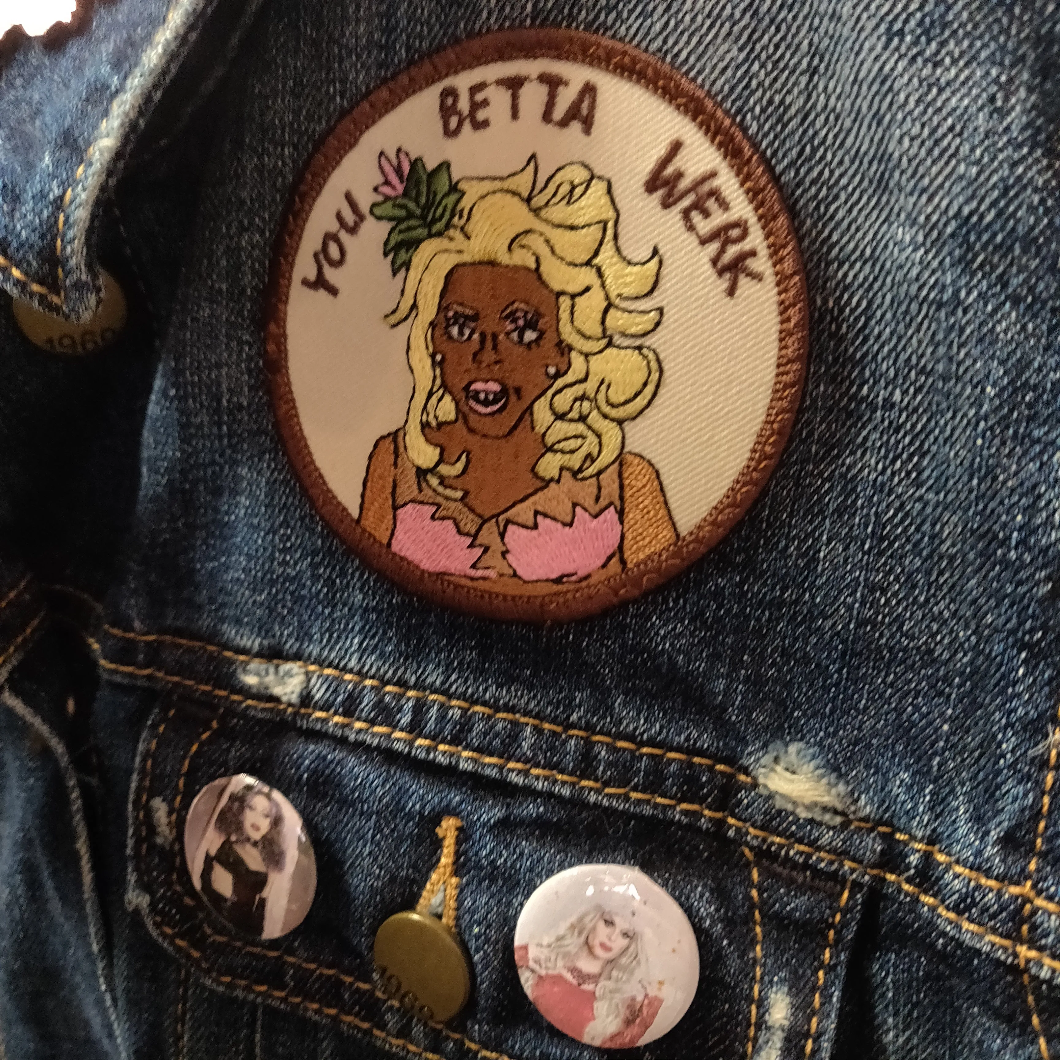 Drag Flag Customized Denim VEST