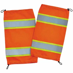 Ergodyne 29091 8009  Orange Class E Two-Tone Mesh Leg Gaiters