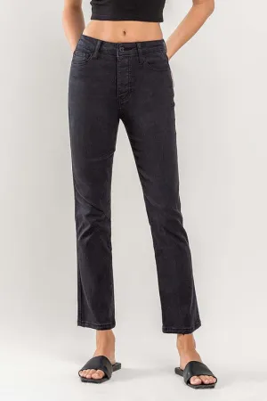 FINAL SALE ~ VERVET High Rise Ankle Straight Black Jean