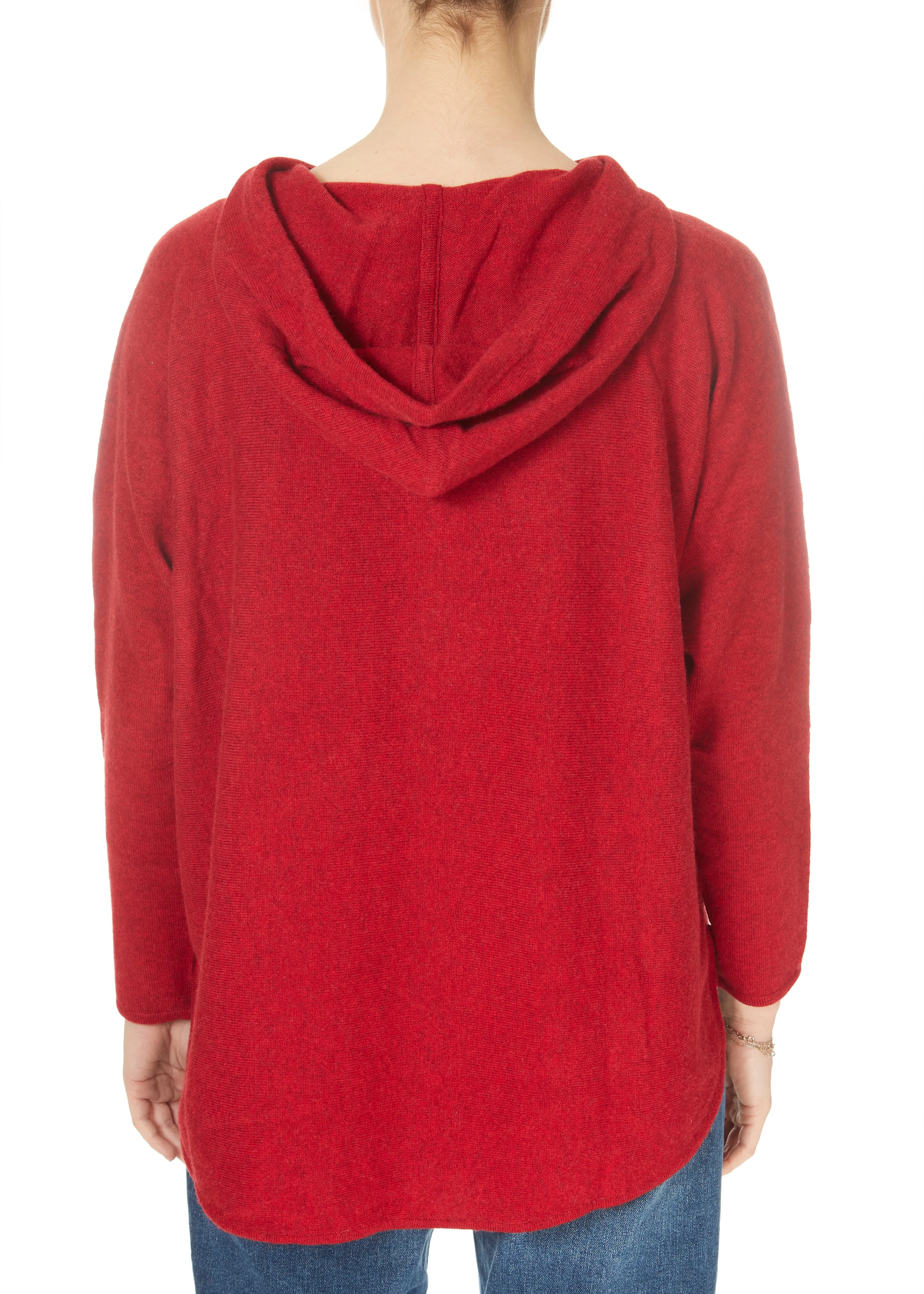 Jessimara Knitwear Harper Brick Red Pullover Hoodie