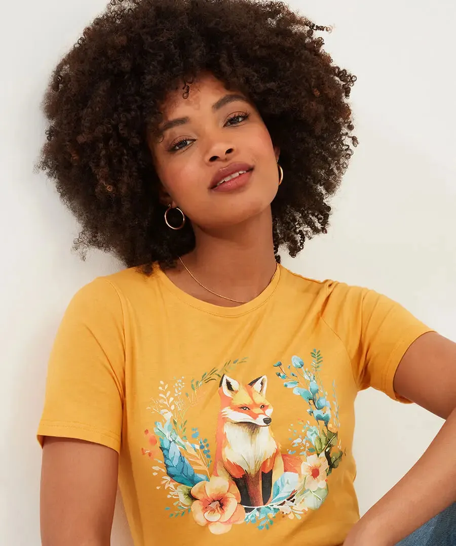 Joe Browns 14 Ochre Foxy T-Shirt