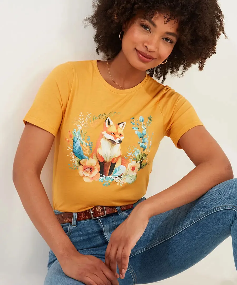 Joe Browns 14 Ochre Foxy T-Shirt