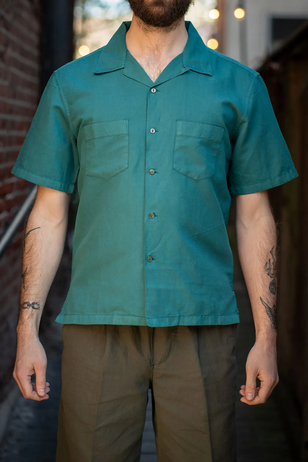 Knickerbocker West Linen Shirt - Teal