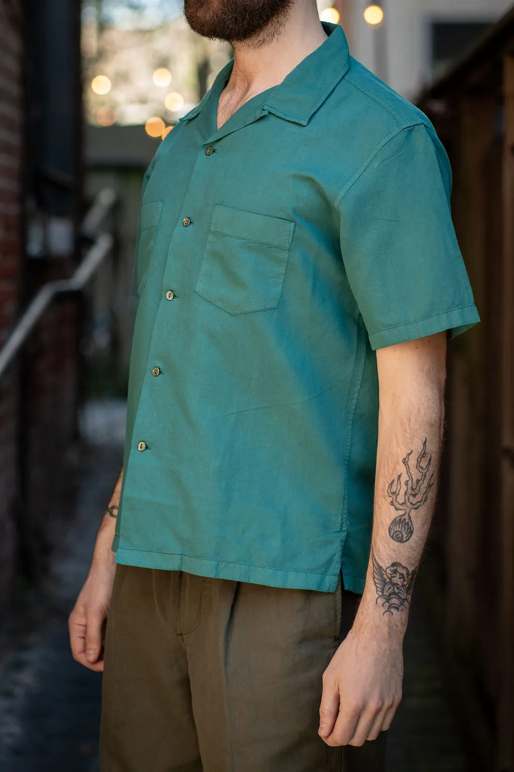 Knickerbocker West Linen Shirt - Teal