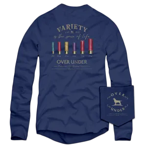 L/S Variety is the Spice of Life T-Shirt Navy