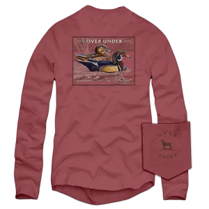 L/S Wood Duck Stamp T-Shirt Brick