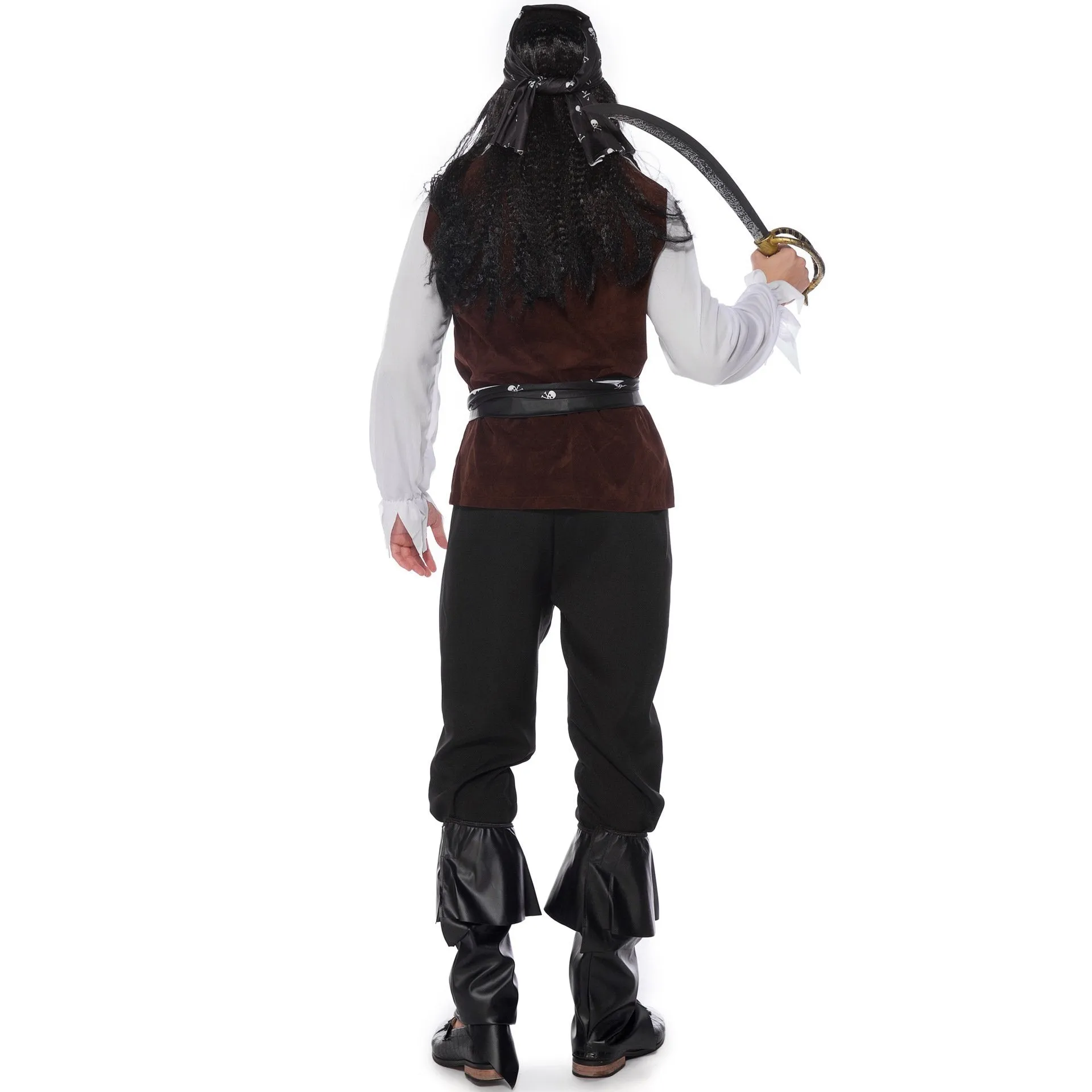 Male Pirate Outfit Vintage Cosplay Costume Carnival Halloween For Mens