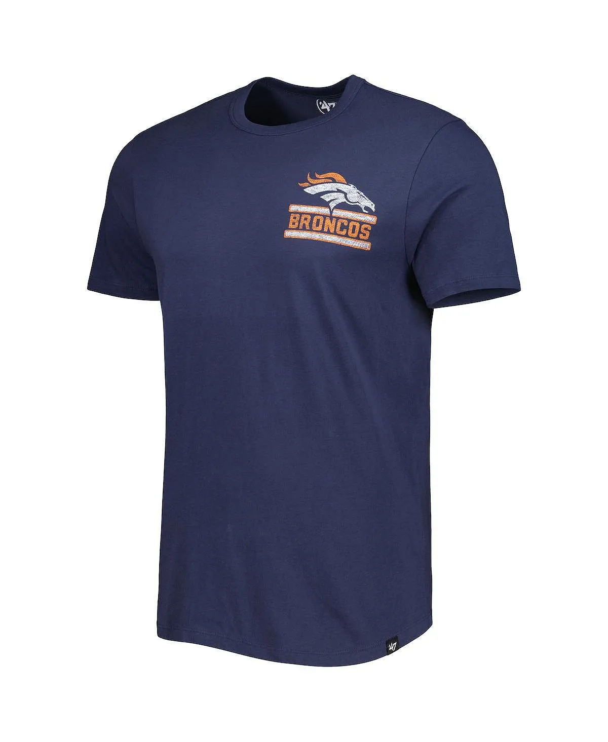 Men's Denver Broncos Open Field Franklin '47 Brand Navy T-Shirt