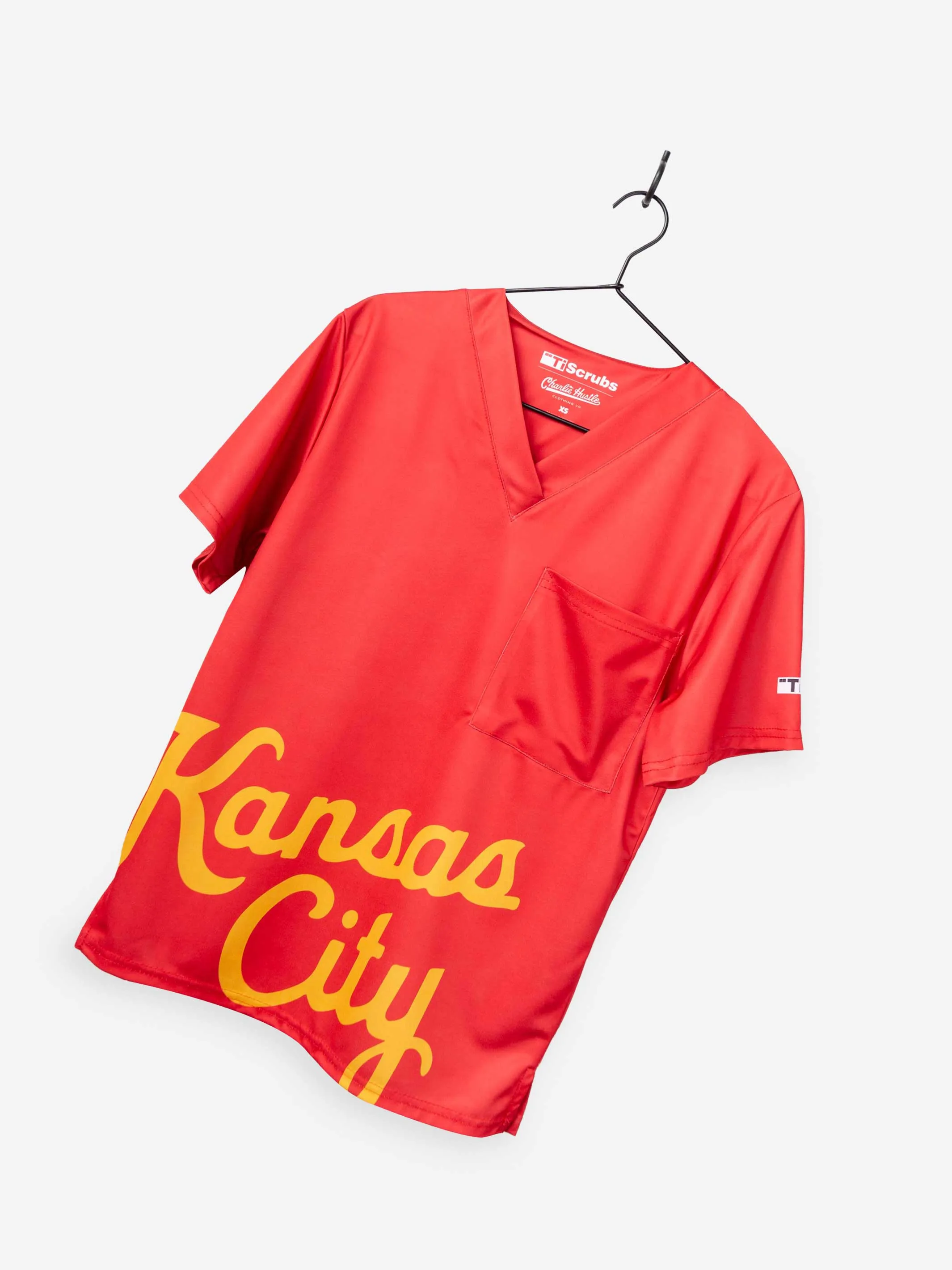 Men's "Kansas City Script" Scrub Top