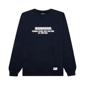 Neighborhood Classic Crew 'Navy' Sweater, blue