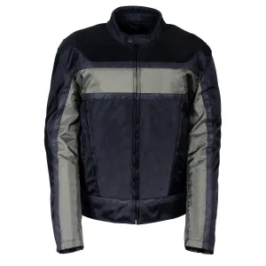 NexGen SH2095 Men's 'Racer' Black and Grey Reflective Textile