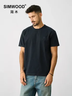 Oversize Slub Cotton Men's Casual T-shirts with Plus Size Tops