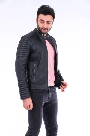 Quilted Biker Jacket