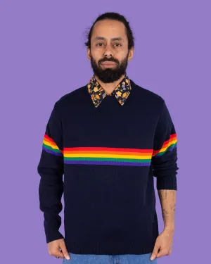 Rainbow Navy Jumper