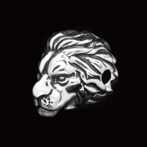 Silver Lion Bead (Charm Only)