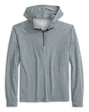 Slaton Performance 1/4 Zip Hoodie - Heather Black