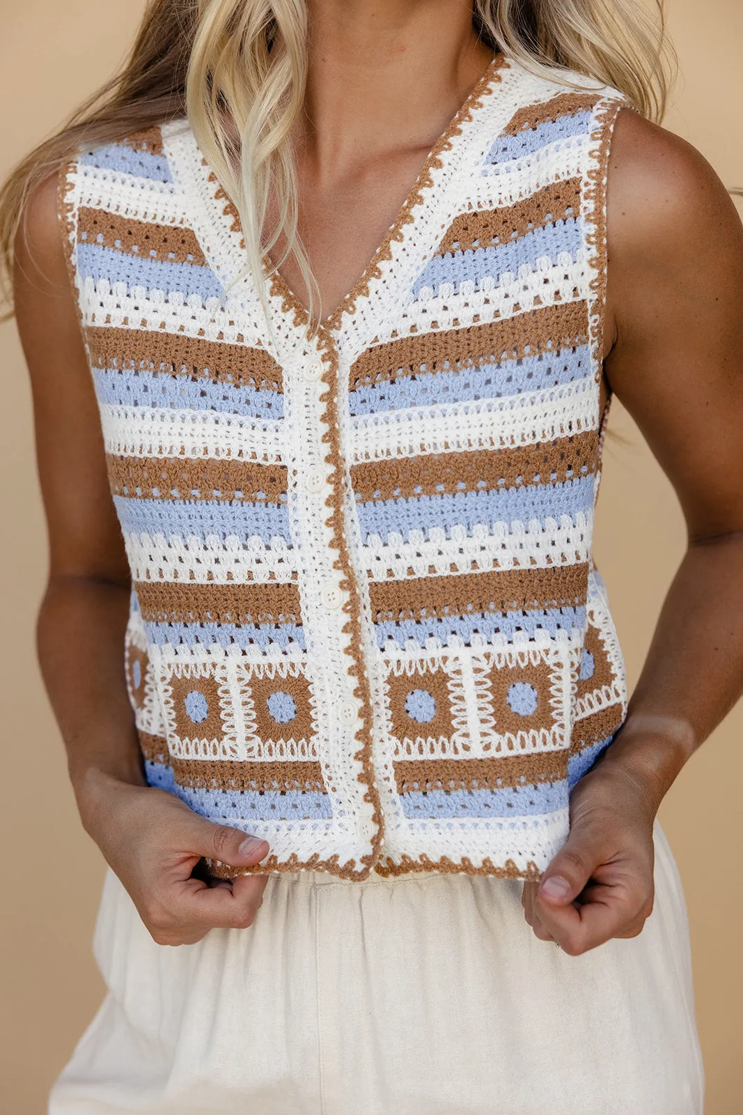 Stuck In The Middle Crochet Vest