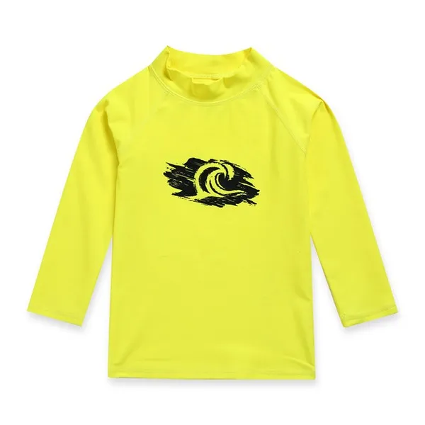 Surfer Neon Yellow Rash Guard Top