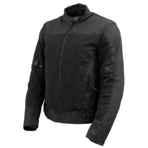 Xelement Women's Shade Black Textile and Mesh Scooter Motorcycle Biker Jacket with X-Armor XS22012